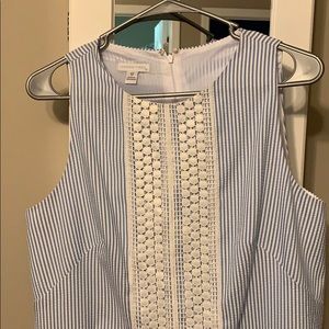 Blue and White Seersucker dress